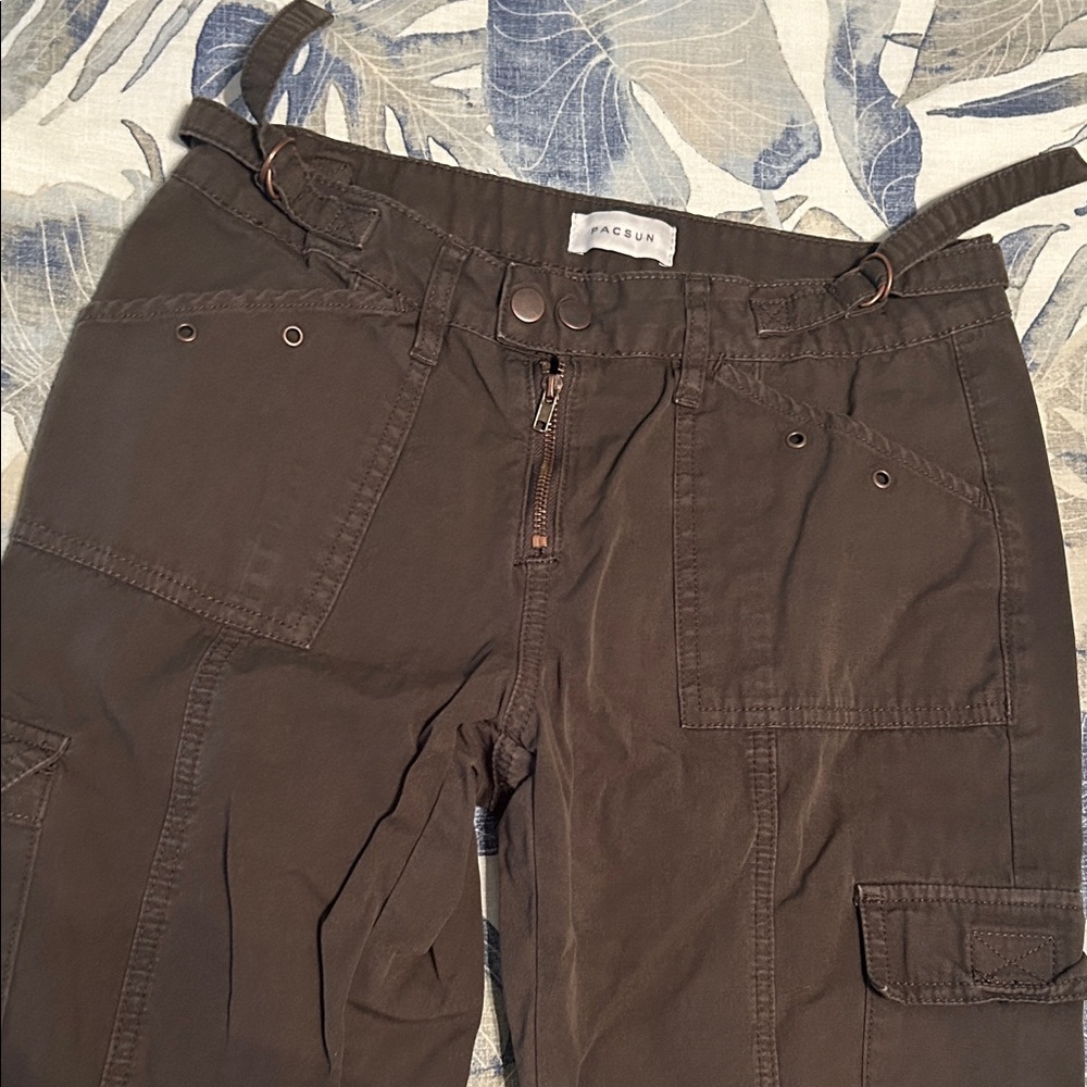 Pacsun green low rise Cargo Pants